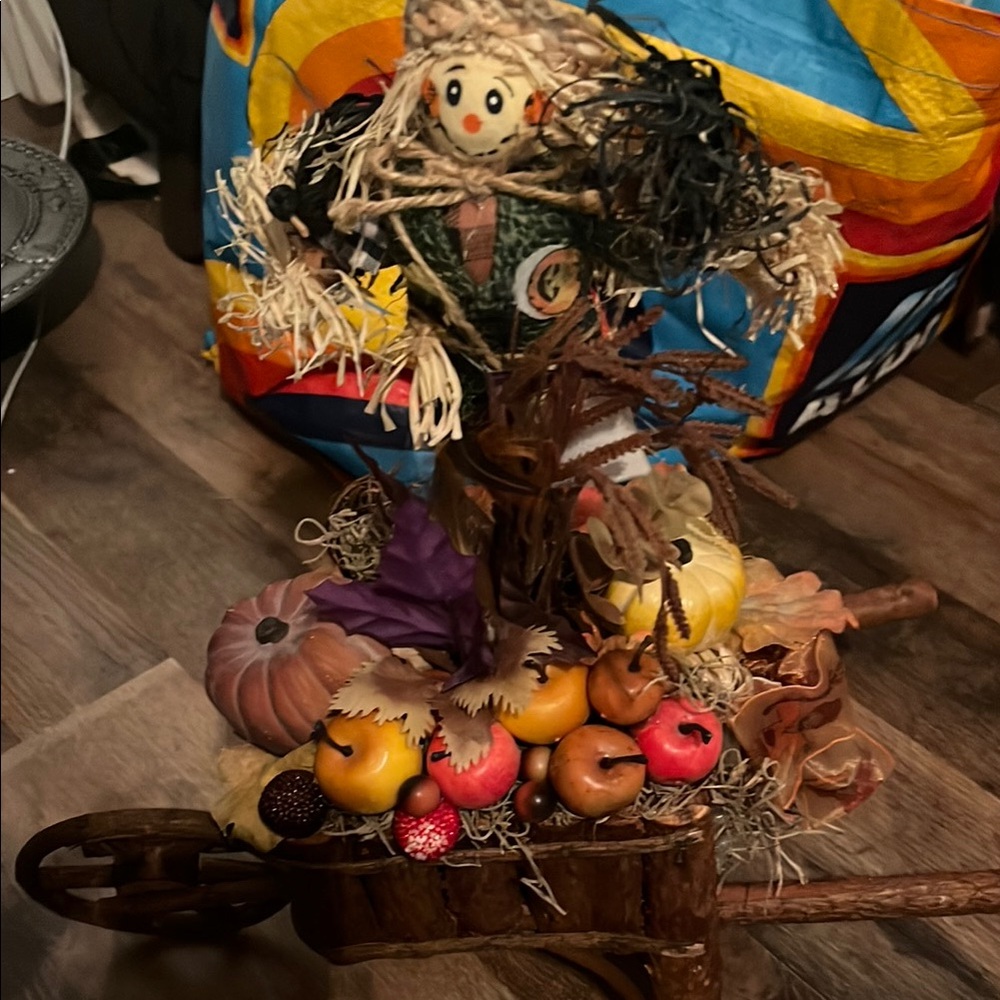 Autumn Harvest Scarecrow Decoration